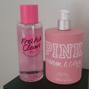 PINK lotion and spray set
